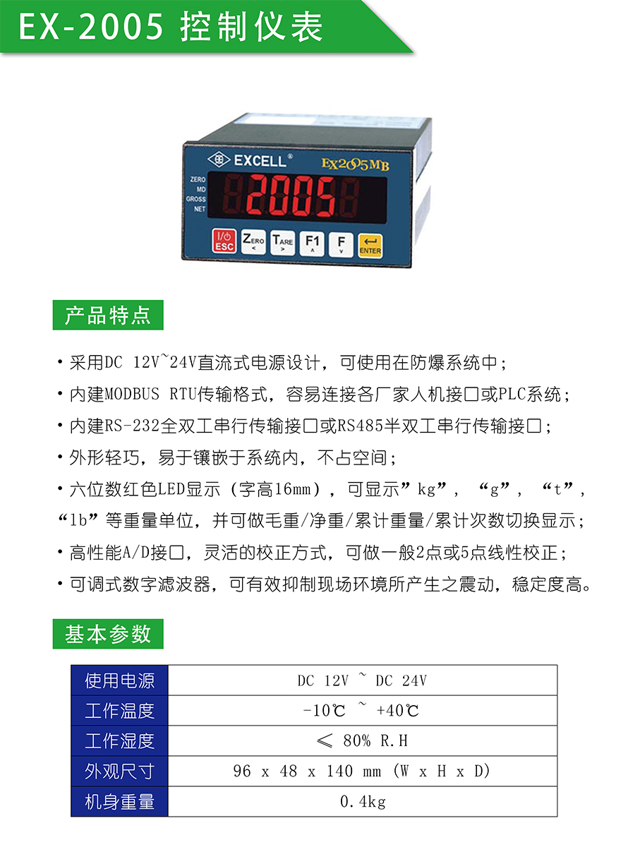 EX2005控制儀表